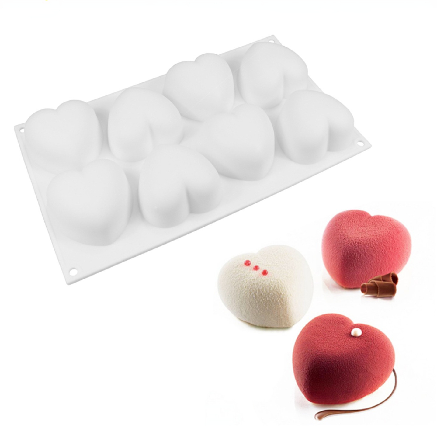 Soap Making Tray - Miłość serce silikonowe formy do mydła