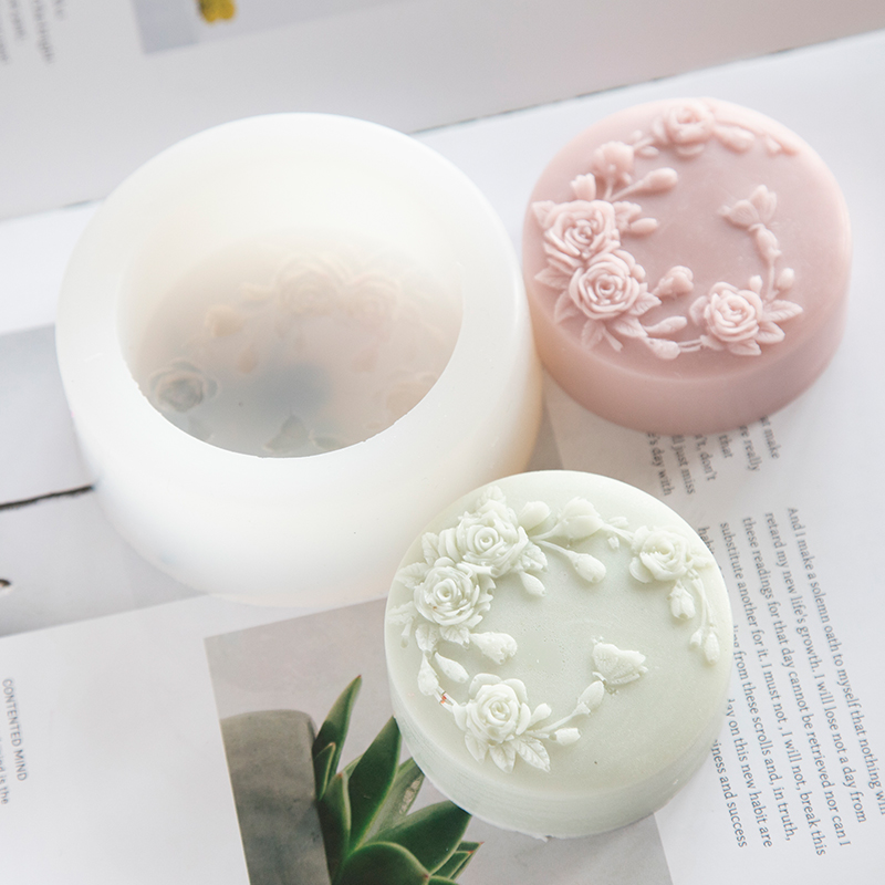 Okrągły kształt Kwiat róży Ręc – Soap Making Scents recenzja i cena