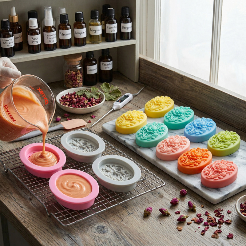 4 silikonowe formy w kształcie – Soap Making Tray recenzja i cena